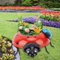 thumbnail image 4 of Metal Ladybug Flower Planter, 5.4cm Diameter Flower Pot Decor Ladybug Shaped  Design Flower Pot Iron Planter Pot For Indoor Outdoor Decoration, 4 of 8