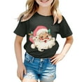 thumbnail image 5 of Staki Christmas Crew Neck Shirts for Women Xmas Tree Shirt Casual Graphic T Shirt Tops Christmas Kids Shirts(Gray,7-8 Years), 5 of 6