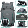 thumbnail image 3 of Bolsa para botas de esquí SEMSTY 55L impermeable para esquí y snowboard, color gris, 3 of 6