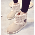 thumbnail image 3 of Women's Middle cylinder Boots - Buckle Casual Booties with Plush Lining, 3 of 7