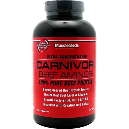 MuscleMeds Carnivor Beef Aminos, 300 Ct