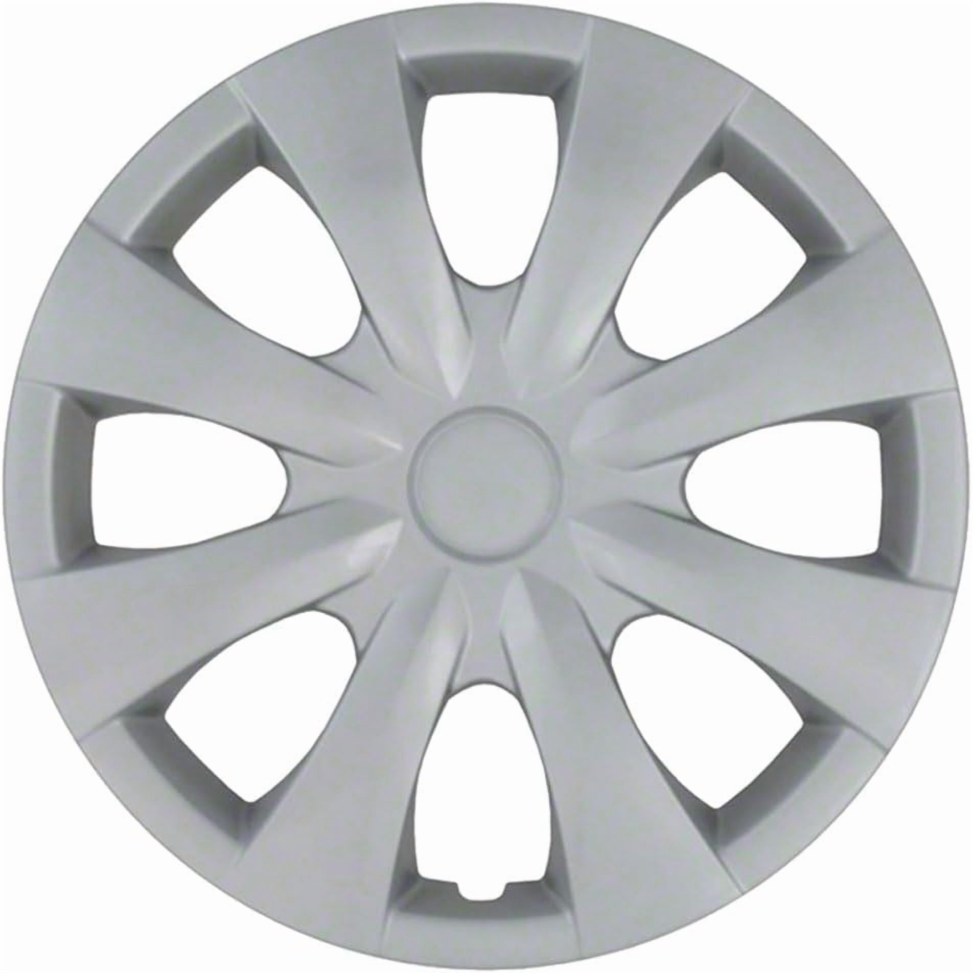 Set of 4 15" Push-on Silver Hubcaps for 2009-2013