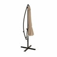 thumbnail image 5 of WestinTrends Julia 10 Ft Cantilever Umbrella Outdoor Patio Shade Market Hanging Offset Umbrella with Infinite Tilt and Easy Open Crank Lift, Beige, 5 of 15