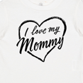 thumbnail image 4 of Inktastic I Love My Mommy in Black Chalk Heart Boys or Girls Baby T-Shirt, 4 of 5