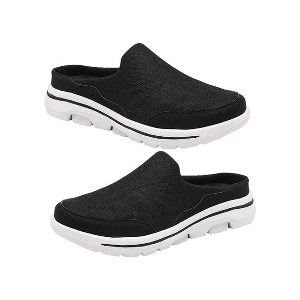 Qarigey 1 par de chanclas de cubierta de malla de estilo informal para mujer, zapatillas de diseño Simple transpirables para viajes de verano, Type2 NO2