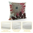 thumbnail image 4 of PRATYUS Brown Red Pillow Covers Dahlia Flower White Gray Elegant Colored Throw Pillows Farmhouse Outdoor Decor for Home Living Room Sofa Bed Modern Floral  Square Cushion Case 12x12in, 4 of 5