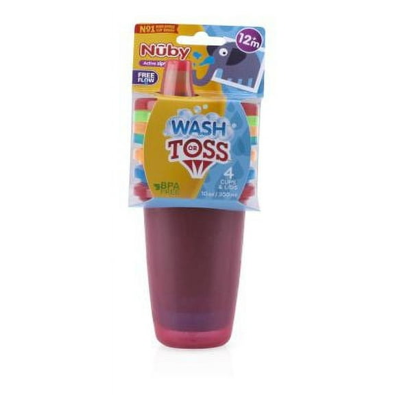 WASH OR TOSS CUPS 10OZ 4CT