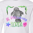 thumbnail image 4 of Inktastic St. Petersburg Florida Cute Swimming Manatee Long Sleeve Youth T-Shirt, 4 of 5