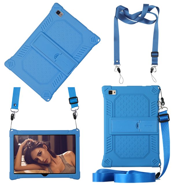 Housse de Protection Case pour Teclast P30S P20HD 10.1 "Tablette PC Silicone Case pour Teclast M40S M40Pro P20 M40plus Bleu Foncé-Corde M40 M40Pro