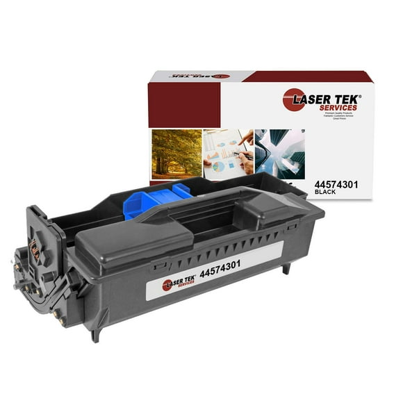 Laser Tek Services Unité de Tambour Compatible de Remplacement pour Okidata B411 44574301 Fonctionne avec les Imprimantes Okidata B411D B411DN, MB461 MFP (Noir, 1 Pack) - 30,000 Pages
