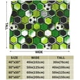 thumbnail image 3 of Football and Soccer Ball Throw Blanket Ultra Soft Warm All Season Sport Neon Geometric Texture Decorative Fleece Blankets for Bed Chair Car Sofa Couch Bedroom 60"X50", 3 of 6