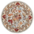 thumbnail image 5 of SAFAVIEH Chelsea Alaia Floral Wool Area Rug, Light Blue, 3' x 3' Round, 5 of 10