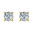 thumbnail image 2 of Glitz Design 1/2 Carat Diamond Stud Earrings (I2-I3 Clarity, JK Color) 14k Yellow Gold, 2 of 3