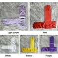 thumbnail image 3 of Birthday Gifts Children's Wedding Dress Satin Sequins Children's Wear Children Long Gloves Princess Skirt Accessories Full Finger Mittens Stage Gloves PURPLE, 3 of 8