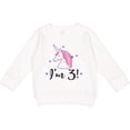 thumbnail image 2 of Inktastic Third Birthday Cute Unicorn Toddler Sweatshirt, 2 of 4