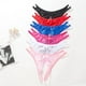 thumbnail image 4 of Ropa interior sexy transparente tentadora de encaje de gama abierta que no se quita las bragas de tanga para mujer, 4 of 6