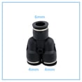 thumbnail image 2 of Puerto de 3 vías en forma de aire neumático neumático 12 mm 8mm 10mm 6mm 4mm SOBREDOSIS Tubo de manguera Push en conectores de accesorios de plástico de gas de gas accesorios rápidos, 2 of 4