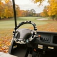 thumbnail image 3 of HUIACONG Aztec Cow Print Golf Cart Steering Wheel Cover 13-14" Anti-slip Golf Steering Wheel Protection Flannel Comfortable Compatible with EZGO Yamaha Club Car, 3 of 7