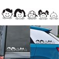 thumbnail image 1 of 5x25 cm Happy Family Pattern Art Design Vinyl Sticker Car Style Decal Car Accessories, 1 of 8