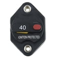 thumbnail image 2 of 2 uds., Disyuntor de 40 amperios, disyuntor de barco marino automotriz para coche, portafusibles de manual, 12 V-32 V CC, resistente Yotijar Disyuntor manual, 2 of 10