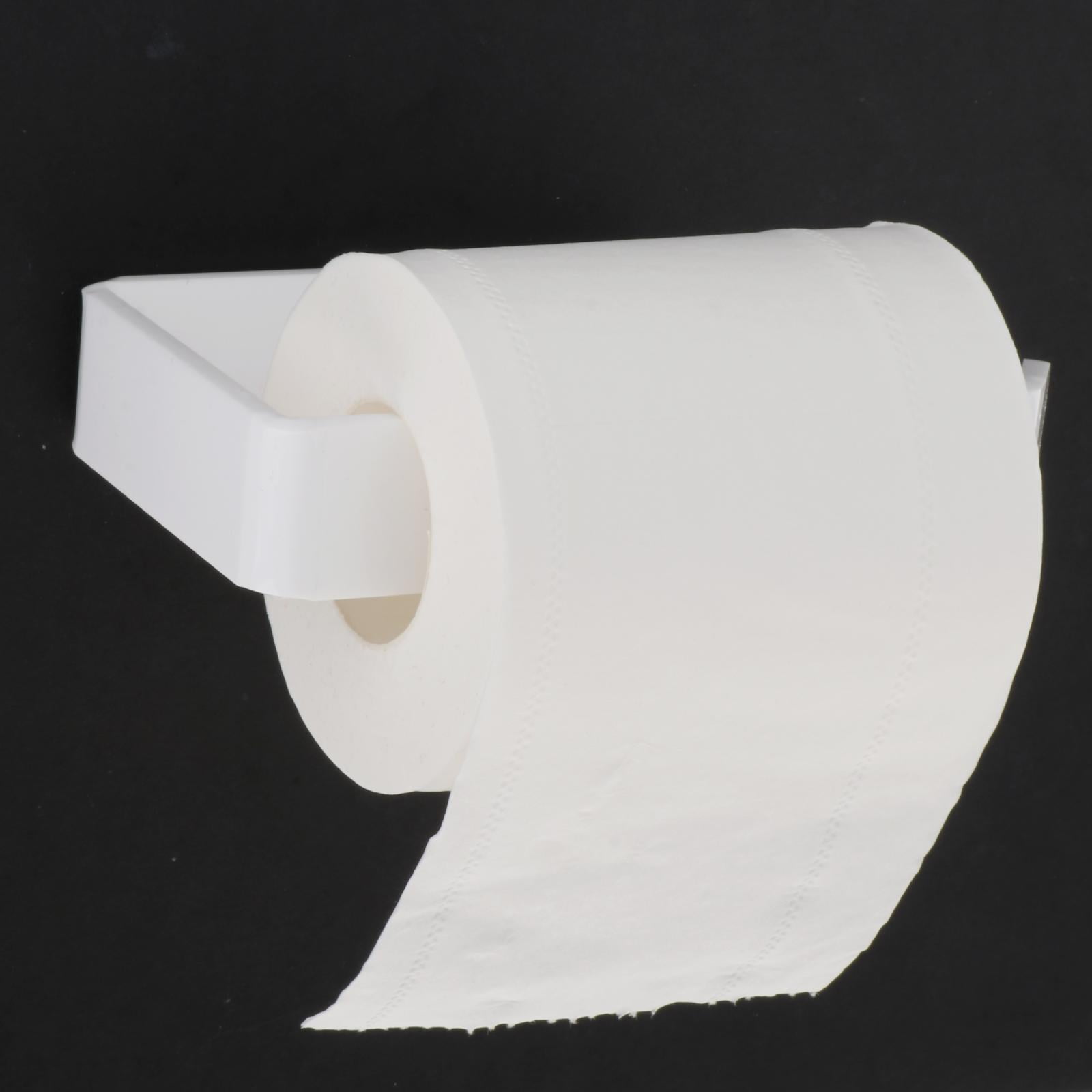 Fiocias 3x White Toilet Kitchen Paper Holder Tissue Wall Mounted Holder Decor