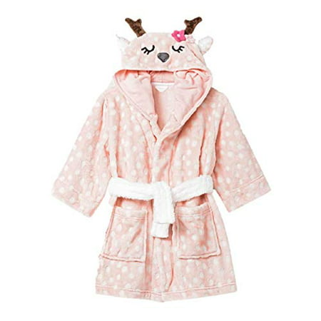 Cat & Jack Toddler Girls Reindeer Doe Pajama Robe (4t/5t) Peach