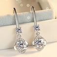 thumbnail image 1 of Flmtop Boucles d'Oreilles Trèfle à Quatre Feuilles en Zircon Cubique avec Strass Bijoux pour Femmes, 1 of 7