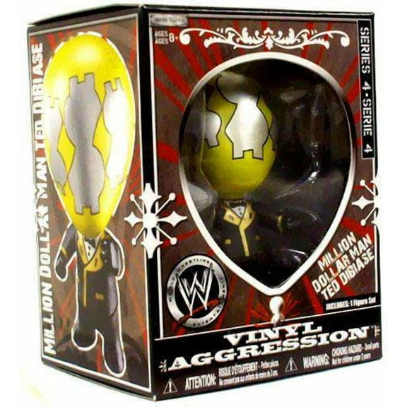 Million Dollar Man Ted Dibiase Vinyl Figure Vinyl Aggression Series 4