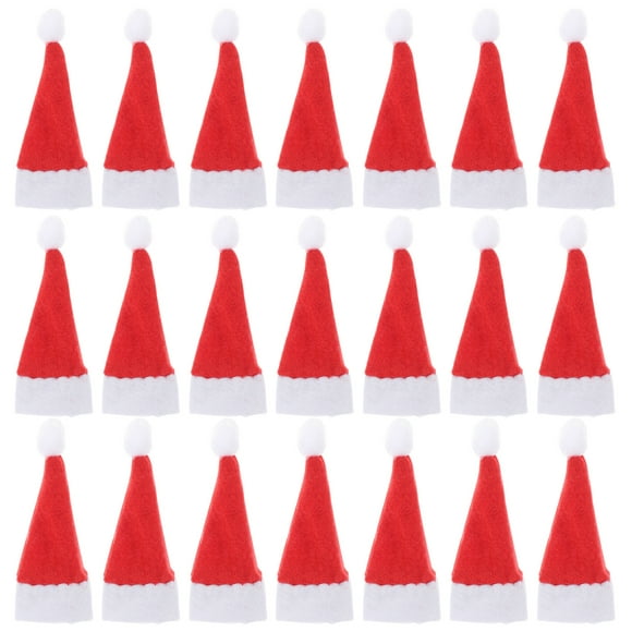 Miangastore 24 pcs Mini Elf Hats DIY Elf Hat Lollipop Decor Elf Hat Miniature Elf Hats for Party