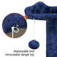 thumbnail image 5 of Alden Design 54''H Multilevel Cat Tree Condo 3 Scratching Posts  for  Medium Cats Indoor, Navy Blue, 5 of 9