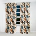 thumbnail image 2 of Designart "Serene Monochrome Tropics I" Tropical Blackout Curtain Single Panel, 2 of 4