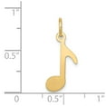 thumbnail image 2 of 14k Polished Musical Note Charm in 14k Yellow Gold, 2 of 2