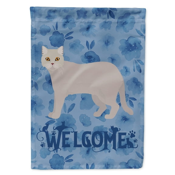 Carolines Treasures CK4839GF British Semi Longhair Cat Welcome Flag Garden Size Small multicolor