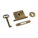 thumbnail image 5 of Juego de cerradura de gabinete con llave, cerradura de puerta de gabinete de latón, herrajes para muebles de decoración del hogar, cerradura de cajón Cerradura 6cmx3.5cmx1cm, 5 of 8