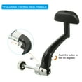 thumbnail image 4 of Uxcell Fishing Reel Handle Replacements Crank Rock Arm Rotary Knob Plastic Grip, Fit 5000/7000 Series Reel, 2 Pack, 4 of 6