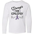 thumbnail image 3 of Inktastic Epilepsy Awareness Ribbon Support Walk Long Sleeve Youth T-Shirt, 3 of 5