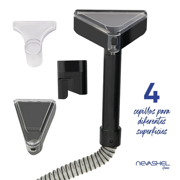 Aspiradora Lava Alfombras Portatil Nevashel Home RS-07 Limpiadora De Alfombras Y Tapicerías, Hidroaspiradora 1200w, Ideal Para Autos Y Hogar Compacta, 6 Accesorios, Limpieza Profunda Y Fácil De Usar