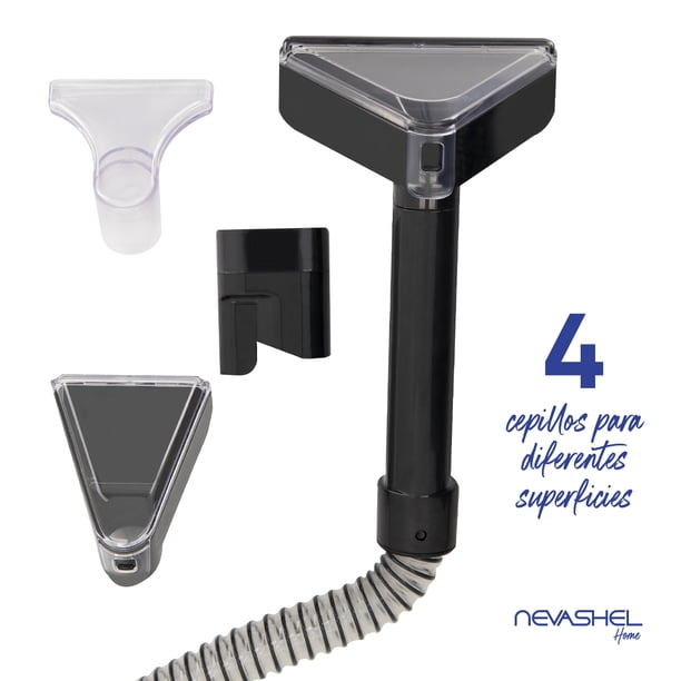 Aspiradora Lava Alfombras Portatil Nevashel Home RS-07 Limpiadora De Alfombras Y Tapicerías, Hidroaspiradora 1200w, Ideal Para Autos Y Hogar Compacta, 6 Accesorios, Limpieza Profunda Y Fácil De Usar
