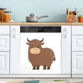 thumbnail image 5 of IAUYY Magnetic decorative sticker - 23x26 Inch PVC Refrigerator Decorative Cover, Removable DIY Art for Kitchen Appliances Standing with A Smile, 5 of 6