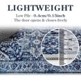 thumbnail image 3 of HAHDAXIA Boho Entryway Rugs Indoor Washable Non-Slip Area Rug Stain Resistant Thin Kitchen Throw Small for Bedroom, Blue Oriental Distressed Floor Doormat Carpet Bathroom Laundry Room, 2‘ X, 3 of 7