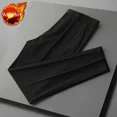 thumbnail image 3 of 9 Pantalones de traje masculino recortados con trenzas, ajustados, drapeados, elásticos, para verano, para hombre, sastrería social, elástica, para negocios, fluidos, formales, 3 of 5