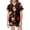 Black, variant on Kids Halloween Pajamas Size 4-5 Years Childrens Nightwear Full Print Top with Shorts Soft Homewear Set Pjs for Girls Black