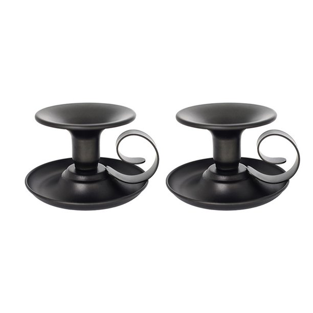 Bearachild 2pack/lot Candlestick Holders Decoration For 2piece Holders Candlestick Candle For Candlestick Candlestick Holders Decoración del hogar negro 1