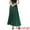 Dark Green, variant on DARING DIVA Long Pleated Skirt for Women's Elastic High Waist A-line Maxi M Red