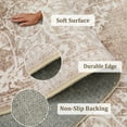thumbnail image 4 of 2x6 Vintage Runner Rug Washable Carpet Non Slip Bedroom Indoor Office Low Pile Traditional Distressed Retro Accent Rug Beige, 4 of 6