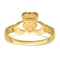 thumbnail image 6 of Real 14kt Yellow Gold Ladies Claddagh Ring Size: 6; for Adults and Teens; for Women and Men, 6 of 7
