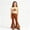 0-Coffee&103, variant on Tiijoy Girls Outfits Western Cowgirl Short Sleeve T Shirt Flared Pants Set, Sizes 9-10