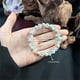 thumbnail image 4 of Pulsera de cristal Pulsera de piedra Shoushan Piedra natural Pulsera hecha a mano Pulsera de cristal natural con línea elástica, 4 of 7