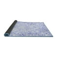 thumbnail image 2 of Ahgly Company Indoor Round Abstract Blue Modern Area Rugs, 5' Round, 2 of 4