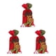 thumbnail image 1 of Wosthever Bolso pequeño de regalo de Navidad, bolsa con cordón de reno, muñeco de nieve, Papá Noel, decoración para fiesta de Navidad de No.03 3piezas, 1 of 6